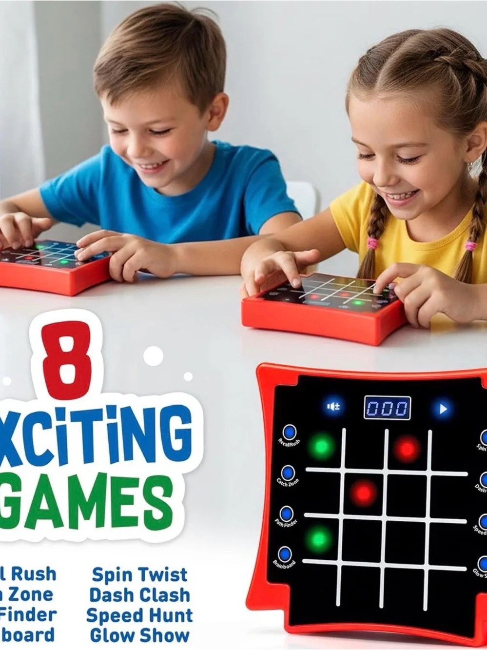 NEW Intellect Fun Pad Ages 6-12 Arcade Action Mobil Game 8 Games Included !